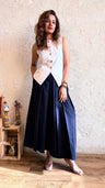 White & Blue