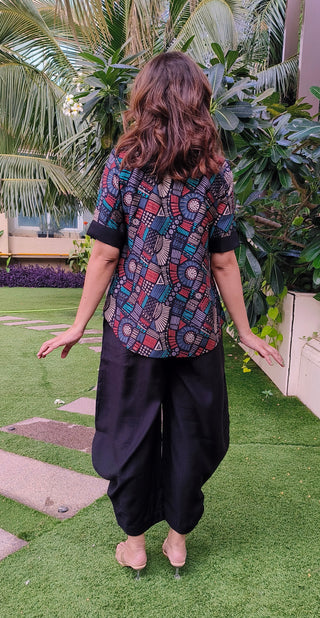 Urban Achkan Abstract Black