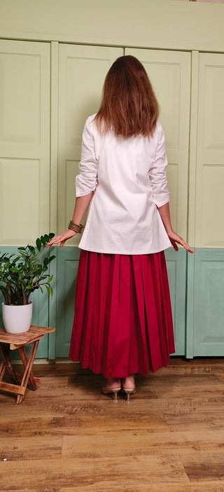 Lady Lead - White & Maroon