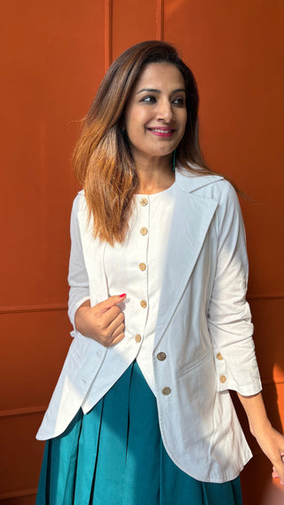 Lady Lead - White & Teal