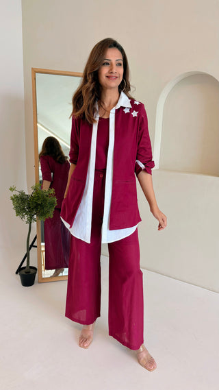 Beyond The Stars - Burgundy 3 Piece Set