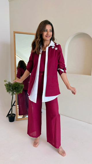 Beyond The Stars - Burgundy 3 Piece Set
