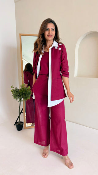 Beyond The Stars - Burgundy 3 Piece Set