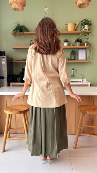 Lady Lead - Beige and Khaki 3 Piece set