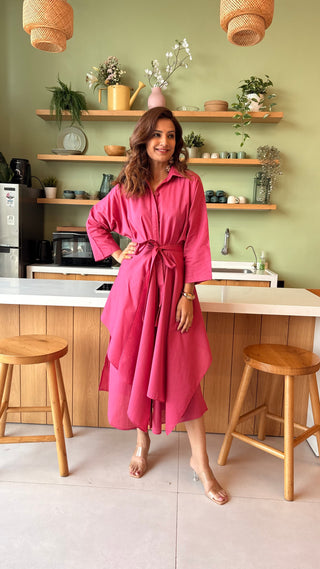 The Drift Dress - Hot Pink
