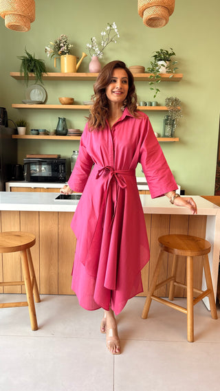 The Drift Dress - Hot Pink