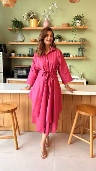 The Drift Dress - Hot Pink