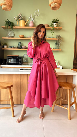 The Drift Dress - Hot Pink