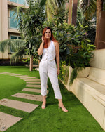Load image into Gallery viewer, WHITE HALTER VESTCOAT AND PANTS SET
