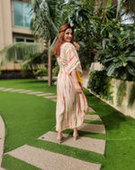 Load image into Gallery viewer, TIE DYE PRINTED SILK KAFTAAN
