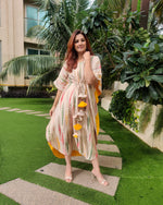 Load image into Gallery viewer, TIE DYE PRINTED SILK KAFTAAN
