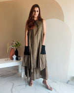 Load image into Gallery viewer, STRIPED LAYERED DRESS
