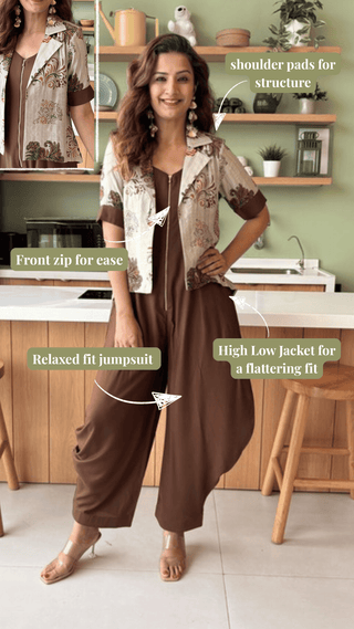Urban Achkan Beige Foil