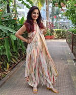 Load image into Gallery viewer, OFF WHITE GREEN TIE AND DYE CROSS NECK TUBE JUMPSUIT
