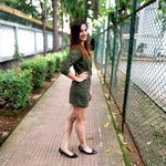 Load image into Gallery viewer, OLIVE SHORT BLAZER DRESS WITH BELT
