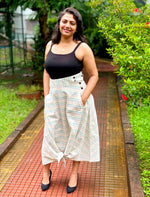 Load image into Gallery viewer, BOHEMIAN CHECKS FLARED HEM SKIRT WITH KNOT

