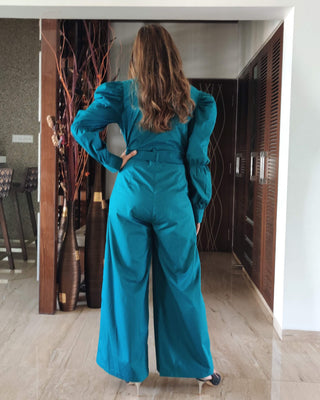 Gold Zipper - Teal