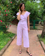 Load image into Gallery viewer, PINK JUMPSUIT WITH FRILL
