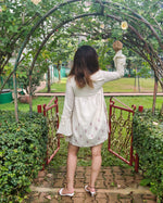 Load image into Gallery viewer, NATURAL PURE LINEN MID DRESS
