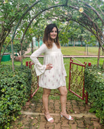 Load image into Gallery viewer, NATURAL PURE LINEN MID DRESS
