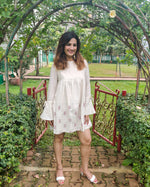Load image into Gallery viewer, NATURAL PURE LINEN MID DRESS
