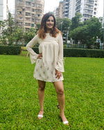 Load image into Gallery viewer, NATURAL PURE LINEN MID DRESS
