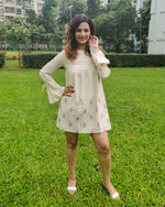 Load image into Gallery viewer, NATURAL PURE LINEN MID DRESS
